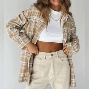 Princess Polly Oversized Flannel - 4 (US)